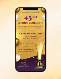 45th Awards Function Invitation