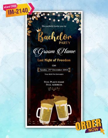 Bachelor Party Invitation Card