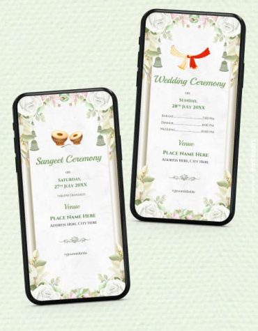 Cartoon Wedding Invitation Pdf Card