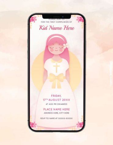 First Communion Card