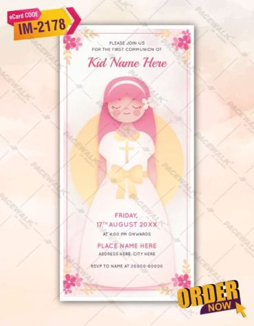 First Communion Card