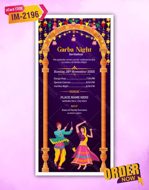 Garba Night Invitation