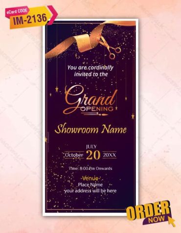 Grand Opening Invite Card