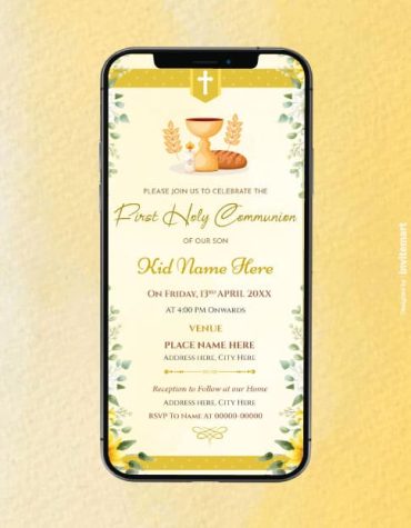 Holy Communion Card