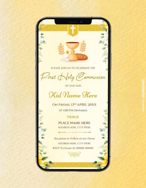 Holy Communion Card