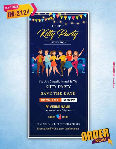 Kitty Party Invitation Card For Whatsapp