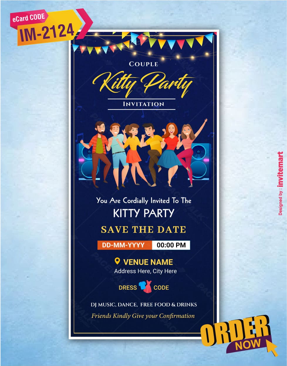 Kitty Party Invitation Card For Whatsapp