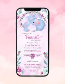 Little Peanut Baby Shower Invitation