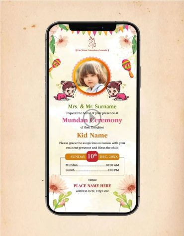 Mundan Ceremony Invitation Video For Whatsapp