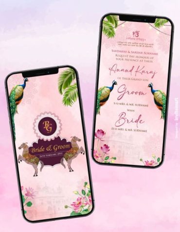 Punjabi Anand Karaj Wedding Invitation Pdf