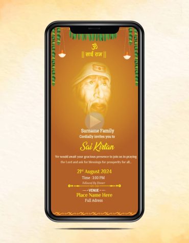 Sai Kirtan Invitation Video