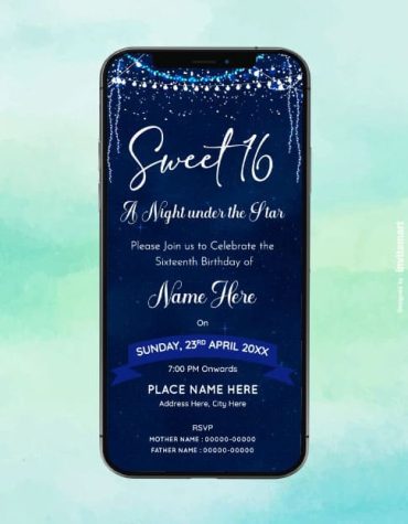 Sweet 16 Invitation