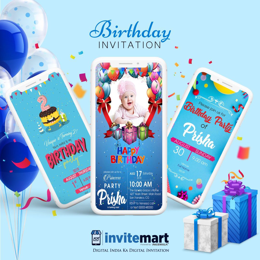 birthday party invitation ecard