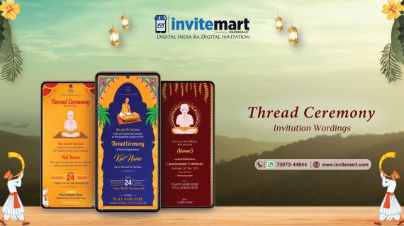 Thread Ceremony Invitation Wordings