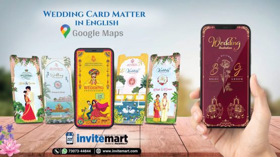 Wedding Card Matter in English