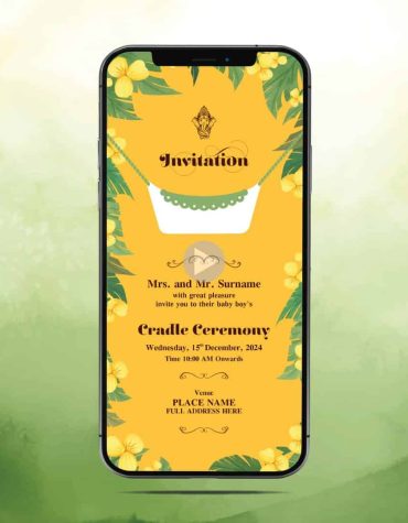 Cradle Ceremony Invitation Video