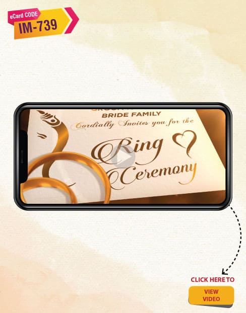 Ring Ceremony Invitation Video Maker