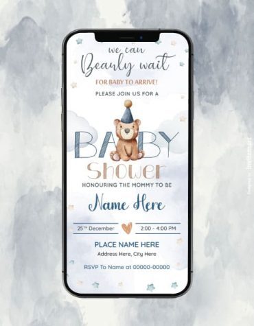 Teddy Bear Baby Shower Invitation