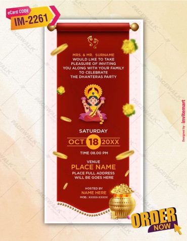Dhanteras Invitation