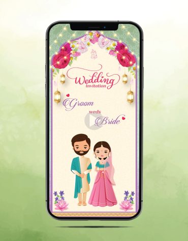 Floral Wedding Invitation Video Template