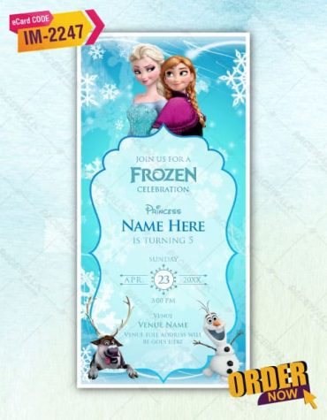Frozen Birthday Invitations