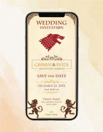 Game Of Thrones Wedding Invitation