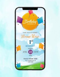 Kite Birthday Invitations