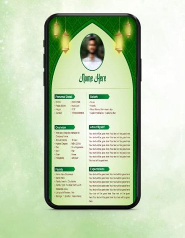 Muslim Marriage Biodata
