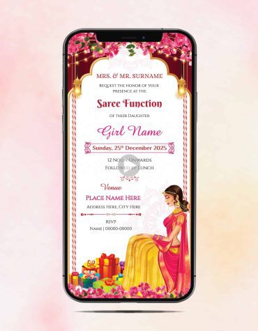 Saree Function Invitation Video