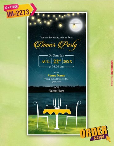 Dinner Invitation Card