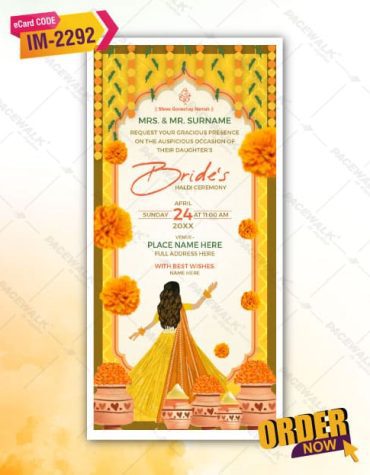 Haldi Ceremony Invitation