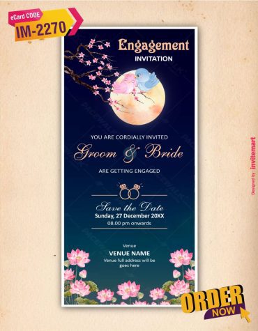 Love Birds Engagement Party Invitation