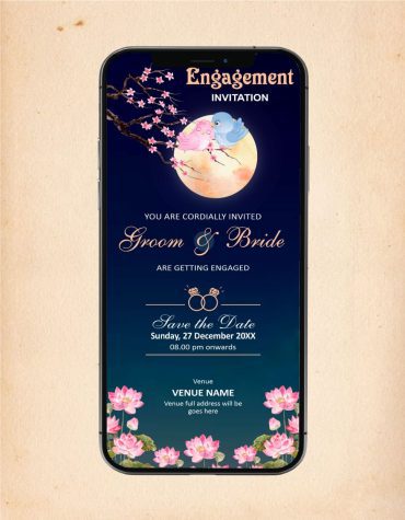 Love Birds Engagement Party Invitation