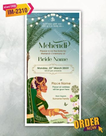 Digital Mehendi Invitations