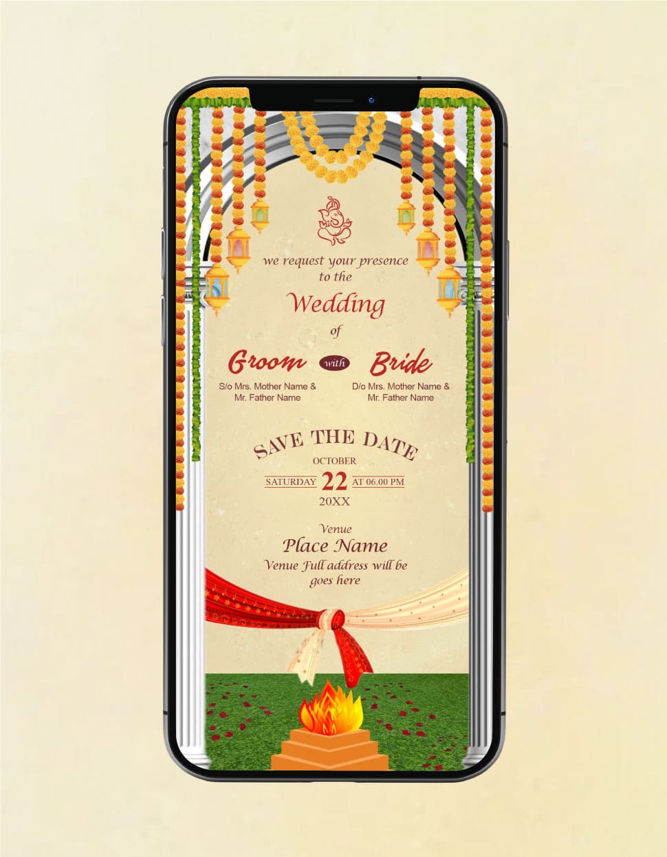 Hindu Wedding Card Design