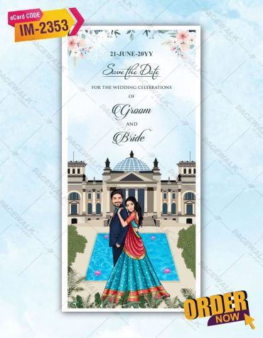 Caricature Save The Date