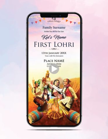 First Lohri Celebration Invitation Video