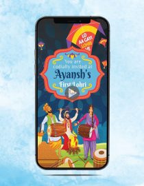 First Lohri Video Invitation