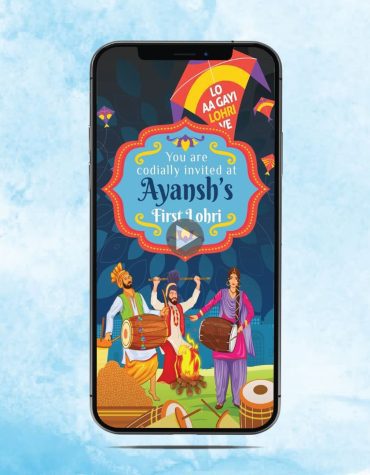 First Lohri Video Invitation