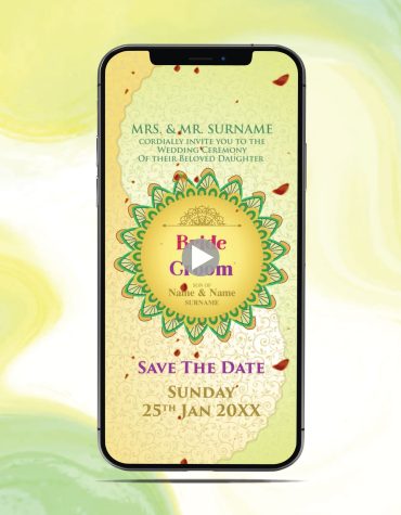Floral Wedding Invitation Video Online