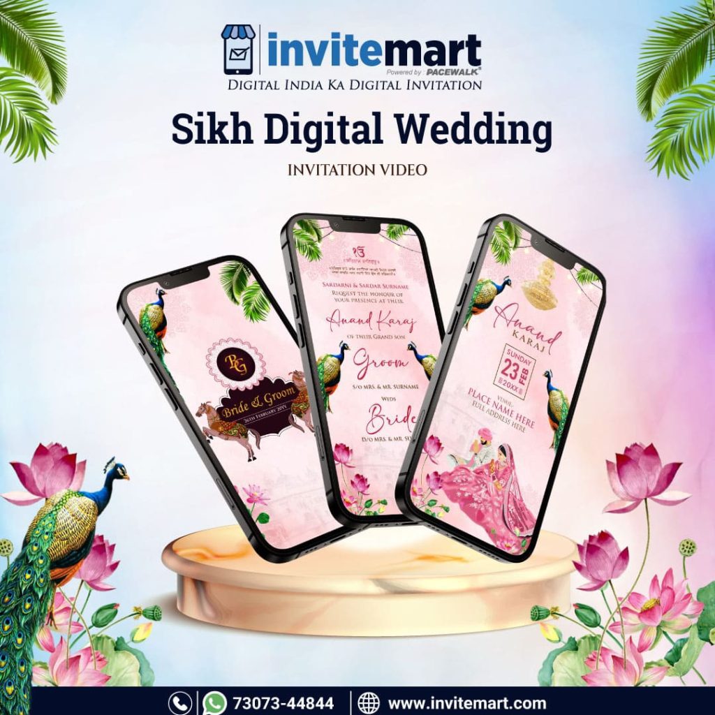 Traditional Punjabi Sikh Wedding Invitation Video