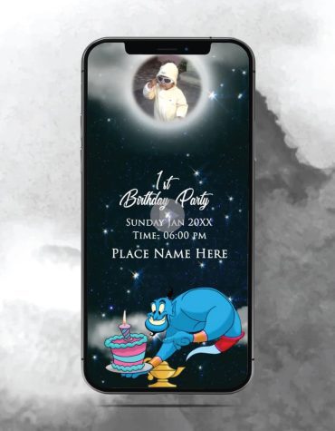 Aladdin Birthday Invitation Video