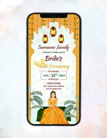 Haldi Kumkum Invitation