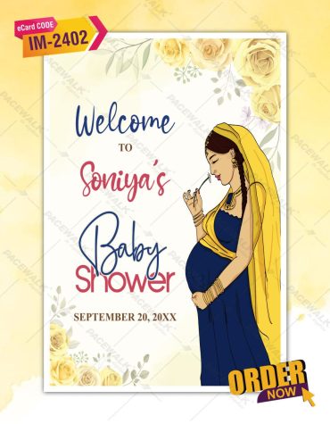 Baby Shower Welcome Board Template
