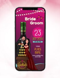 Caricature Cocktail Party invitation
