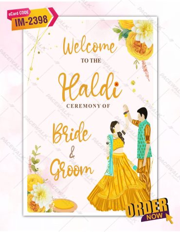 Haldi Function Signage Board Design