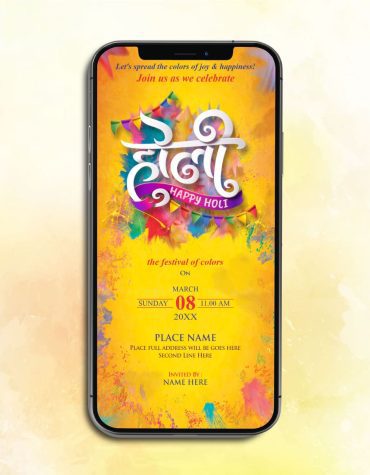 Happy Holi Invitations