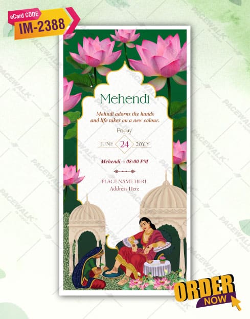 Lotus Flower Wedding Invitations