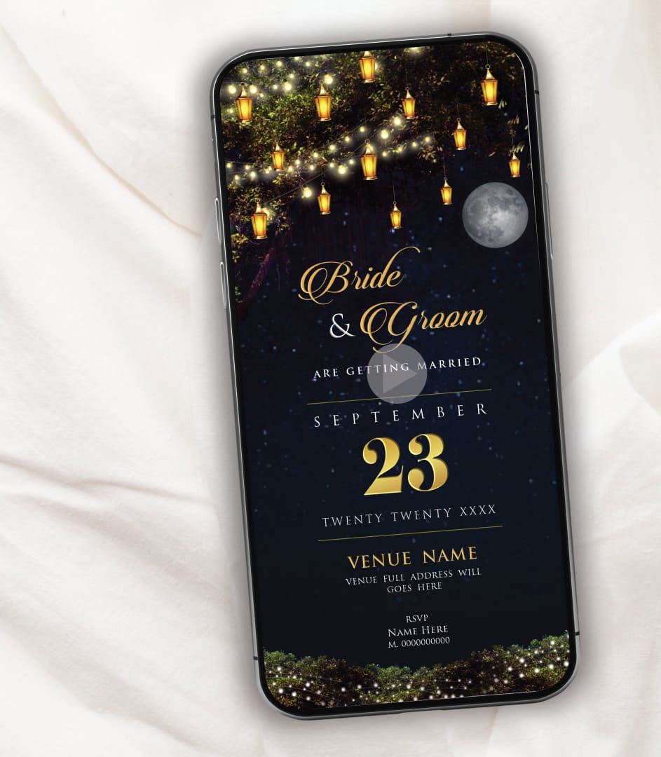 Moon Wedding Invitation Video