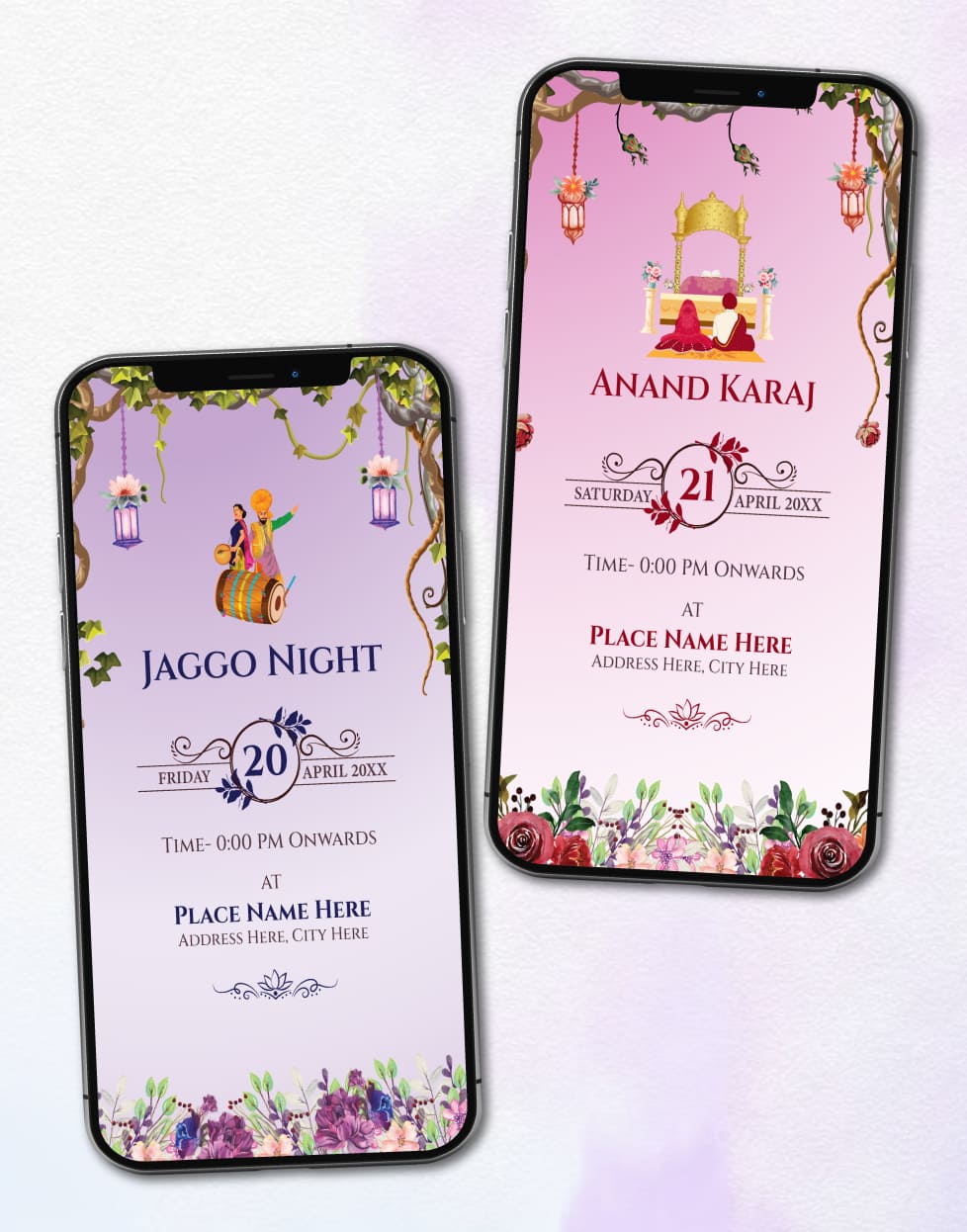 Anand Karaj Invitation PDF Card